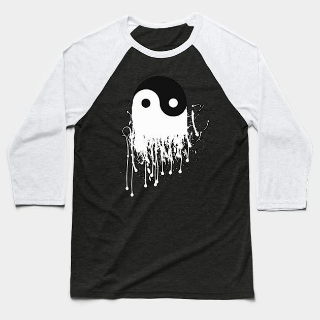 Yin Yang Overflow Baseball T-Shirt by RuftupDesigns